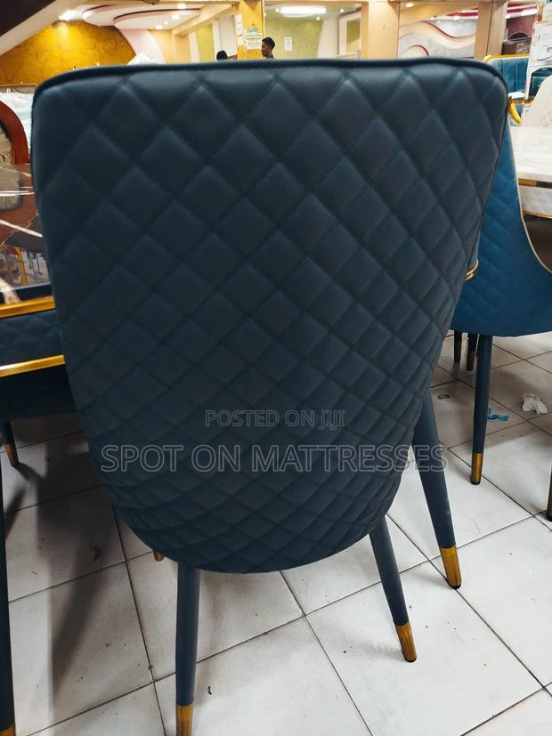 Dining Table With Marble Top + 6 Leather Seats + Delivery. - thumbnail 2