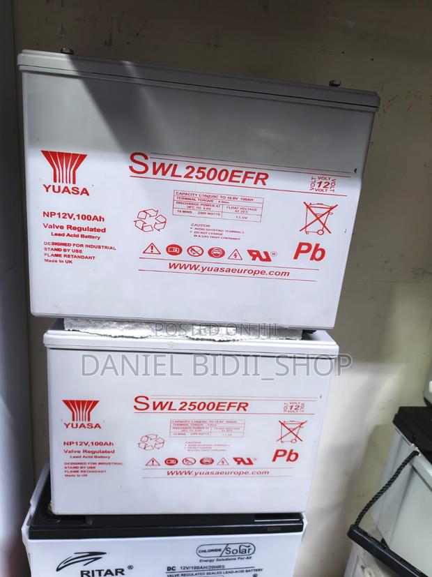 Yuasa 12v 100ah Solar Backup Battery - main view