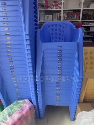 Blue Plastic Chair. Strong and Durable Plastic Chair