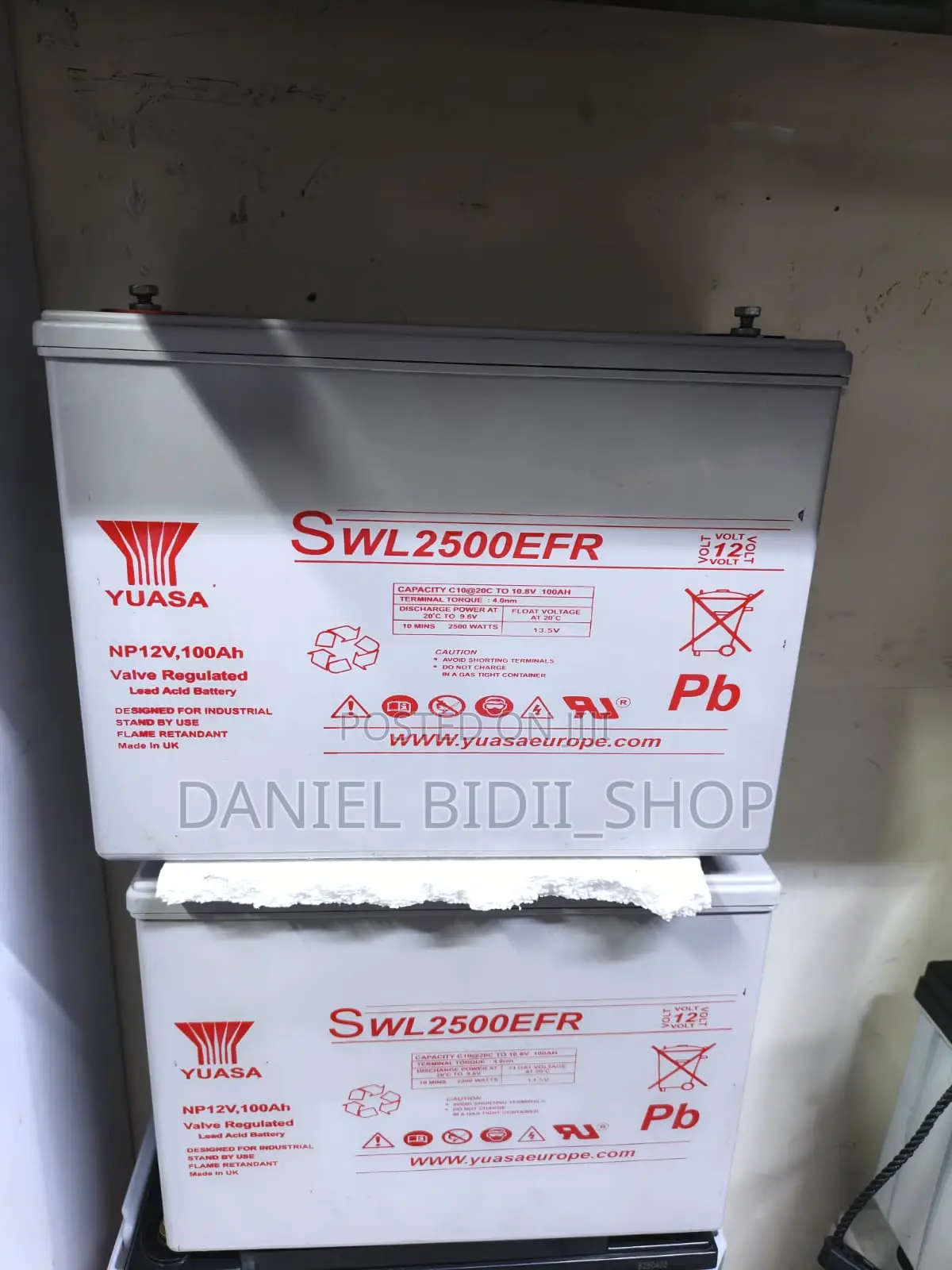 12v 100ah Yuasa Solar Backup Battery