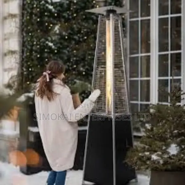 Pyramid Patio Heater With Wheels, 48,000 Btu Outdoor Heaters