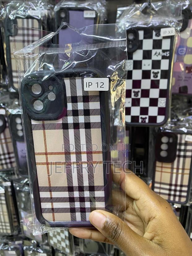 Mixne Plaid iPhone 11 Pro Max Tartan Stripe Fabric Case - main view