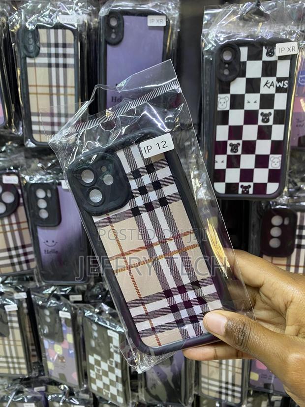 Mixne Plaid iPhone 11 Pro Max Tartan Stripe Fabric Case - thumbnail 2