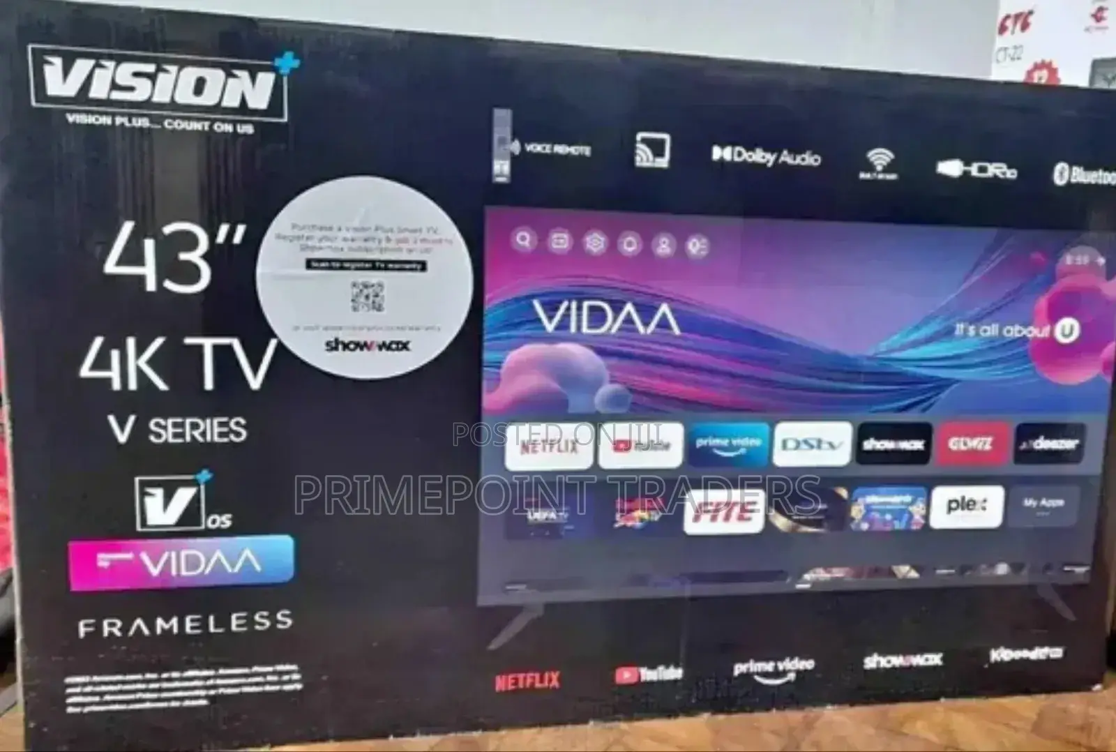 Television Vision Plus 43" Uhd Tv, Vidaa