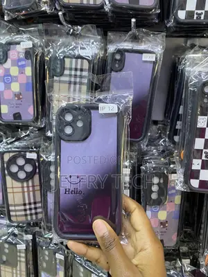 Aydoyim Plaid Tartan Damier Cute Hello Case for iPhone 12