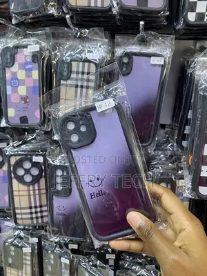 Aydoyim Plaid Tartan Damier Cute Hello Case for iPhone 12