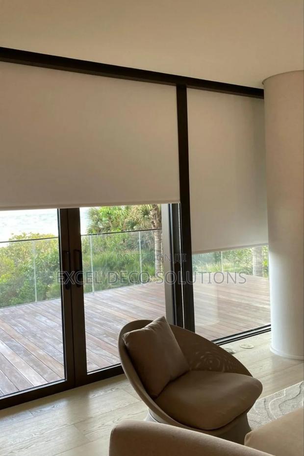 Motorized Blackout Roller Shades - main view