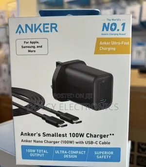 Anker Nano 100w Charger With Usb-C Cable