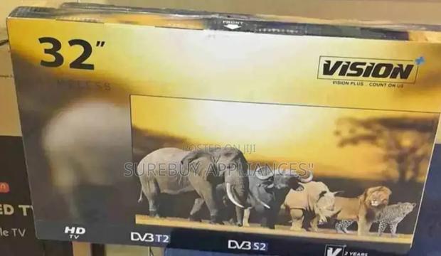 Vision Plus 32" Digital Hd Frameless Tv, Dvbt2/S2 - Black
