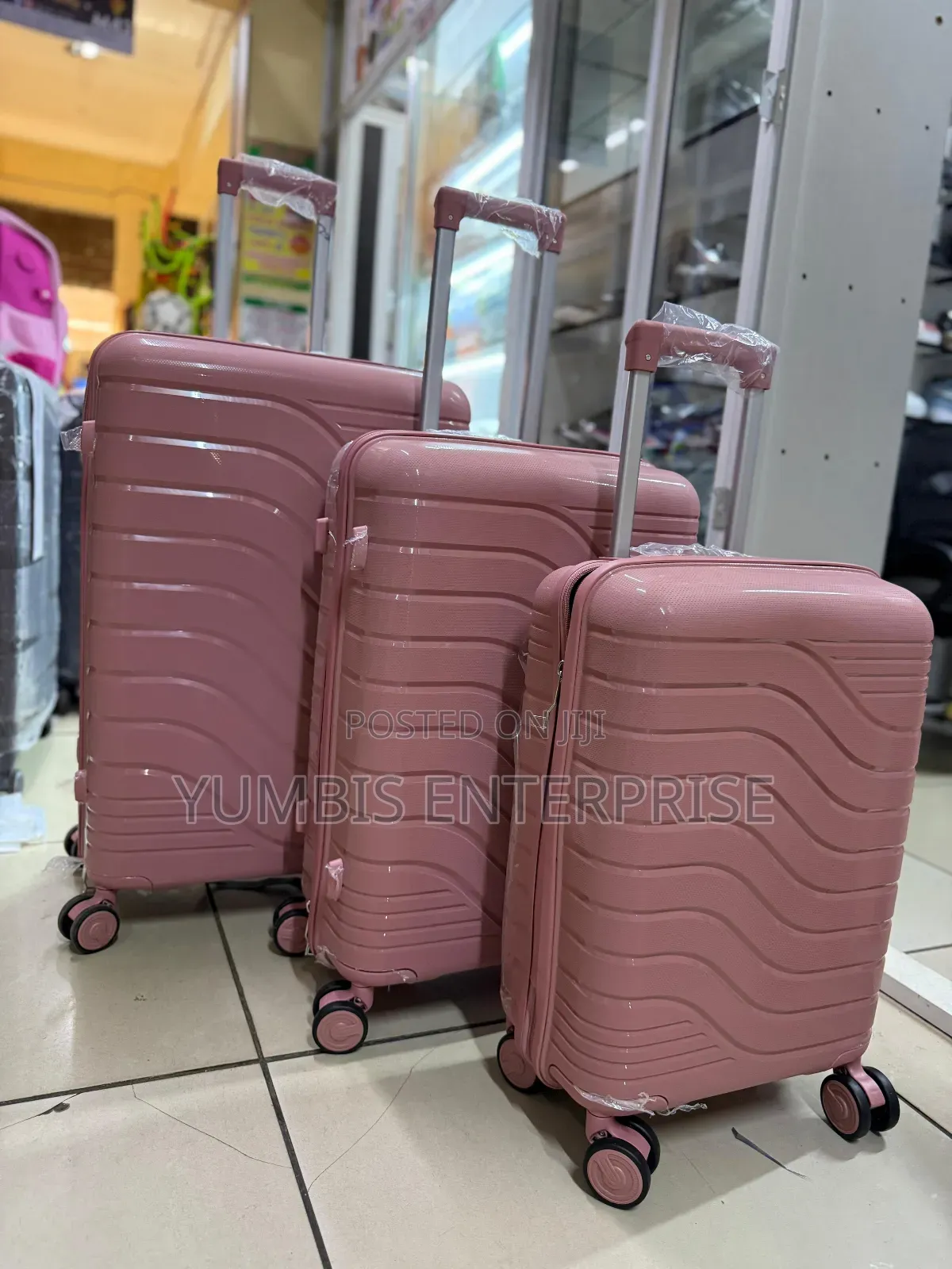 Size 4/27"3 in 1 Rubberunbreakable Suitcase63,57,48cm Height
