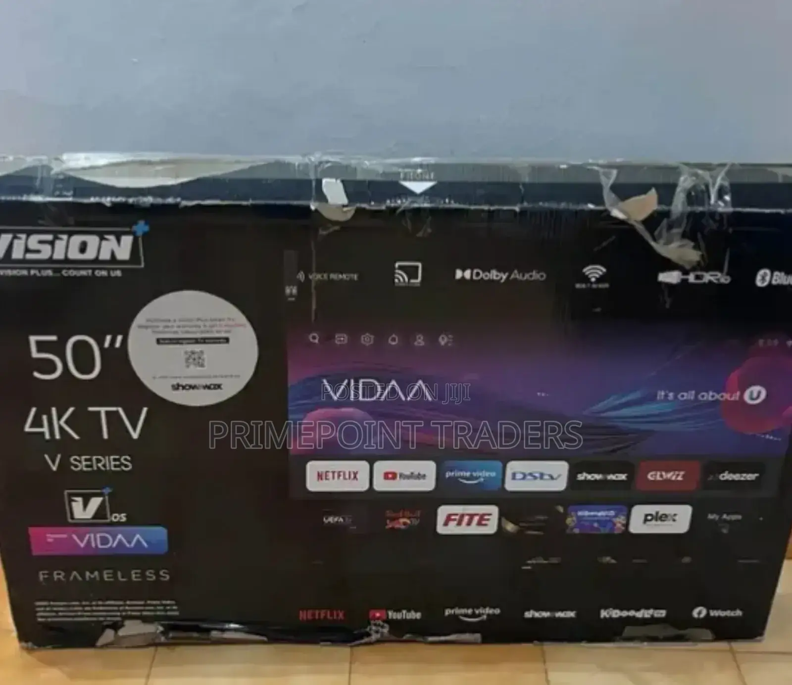 Television 50" Vidaa Frameless Smart Tv; Brand New