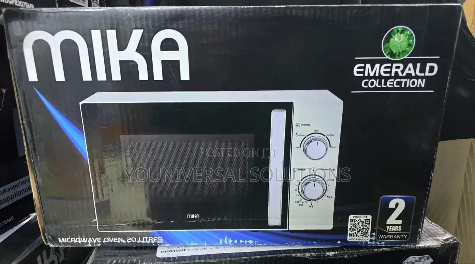 20 Litres Mika Manual Microwave White