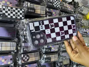 Chekered iPhone 13 Pro Max White Black Tartan Plaid Case