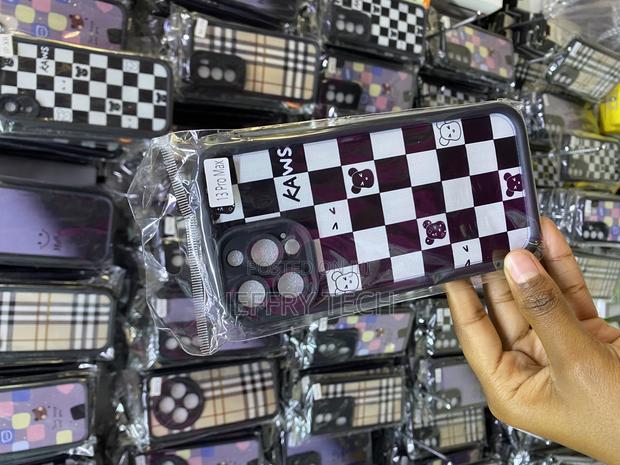 Chekered iPhone 13 Pro Max White Black Tartan Plaid Case - thumbnail 3