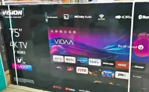 Television Vision Plus 75" Vidaa , Frameless + Os Smart Tv