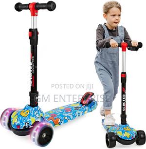 Foldable Height Adjustable Kids Scooter With Graffiti - thumbnail 2