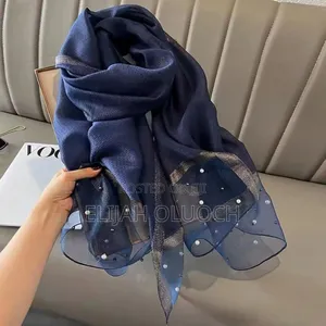 Classy Elegant Pearl Scarf