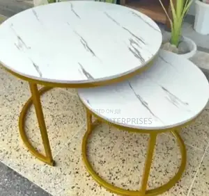 Versatile Living: Contemporary White Nesting Tables for Sma
