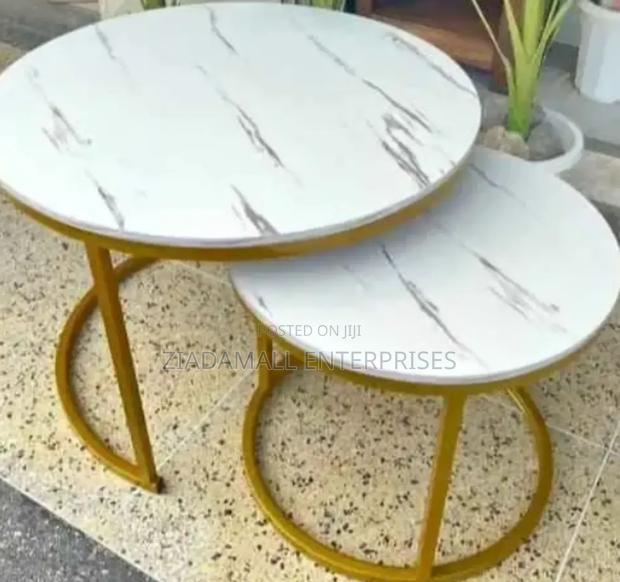 Versatile Living: Contemporary White Nesting Tables for Sma