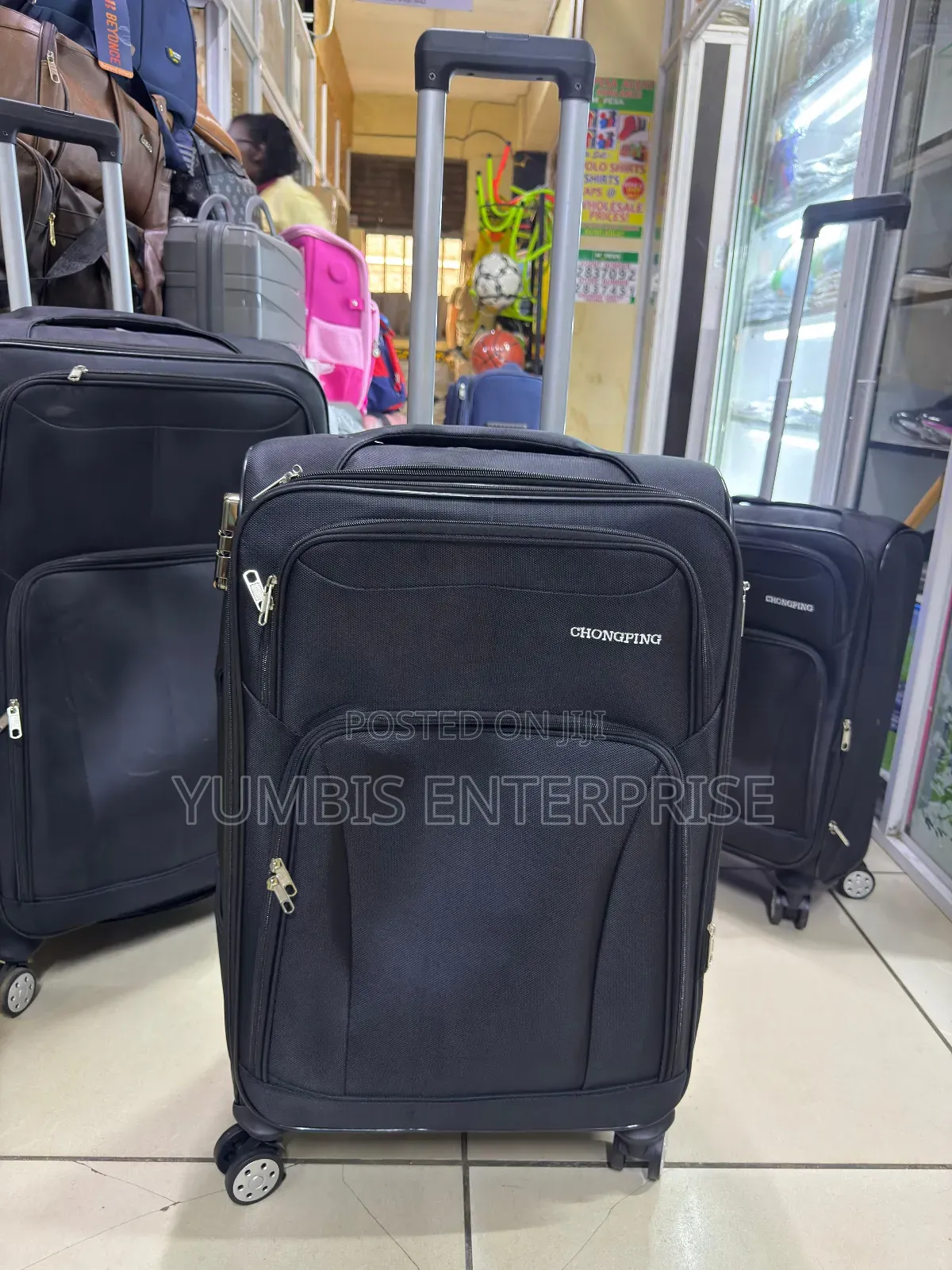 Fabric Suitcase in Medium Size
