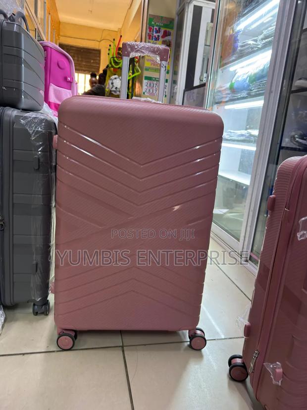 (72cm)) Large Size Large Pink Rubber Suitcase 1pc 27kgs - main view