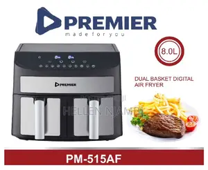 Premier 8ltr Dual Basket Digital Air Fryer