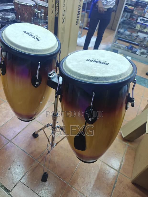 Imported Wooded Conga Drum - thumbnail 3