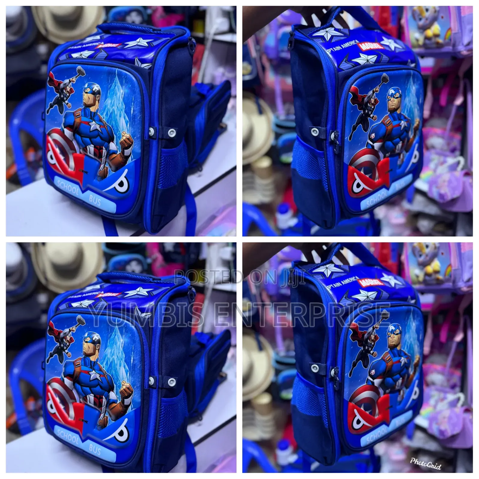 Captain America Kid's Cartoon Themed Box Bags Available 1500