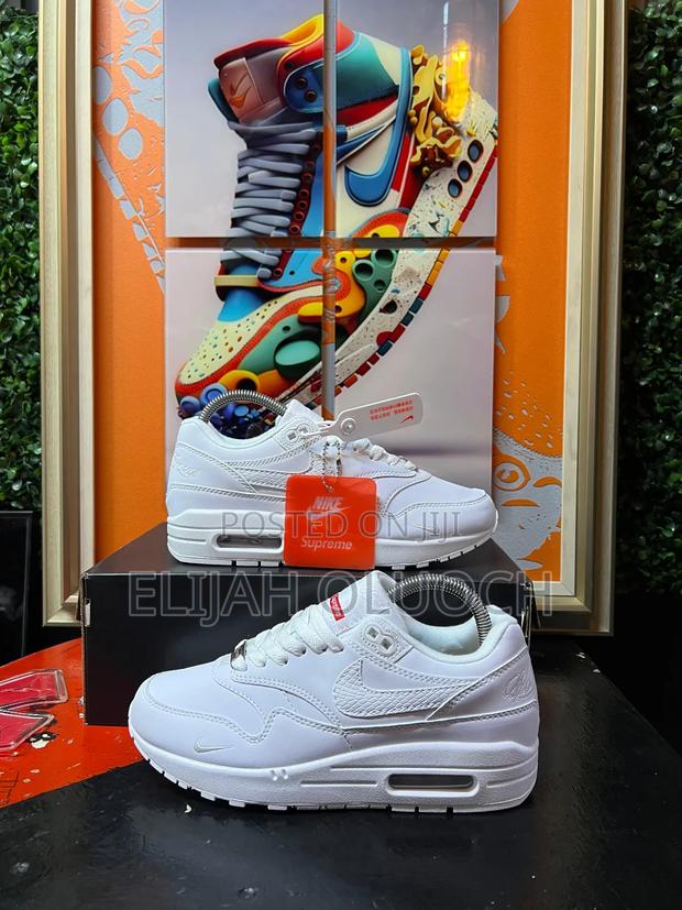 All White Airmax 1 Supreme - main view