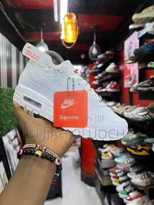 All White Airmax 1 Supreme