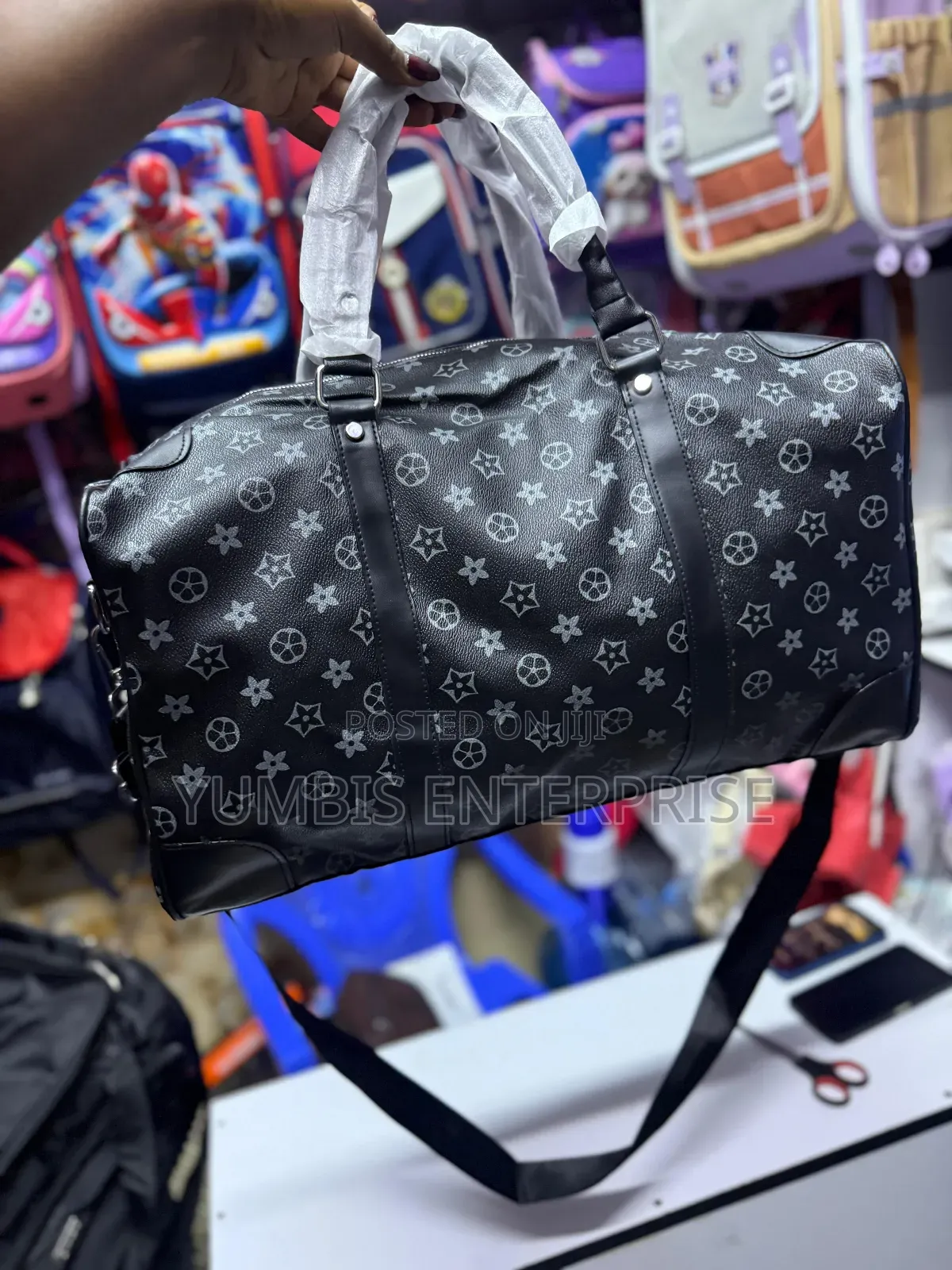 Black Medium Lv Duffel Bag at 1200 Weekender Bag
