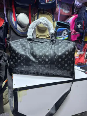 Black' Quality Leather Medium Lv Patterns Quality Duffle Bag
