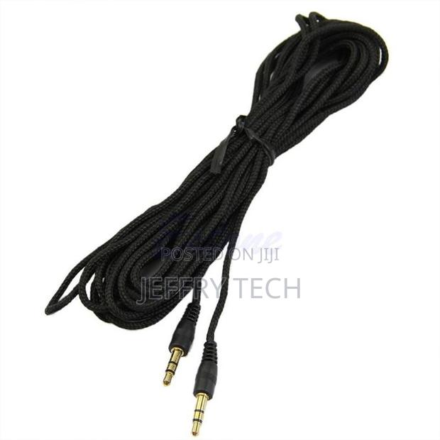 3.5mm Jack Aux Audio Stereo Headphone Extension Cabl Cord 5m