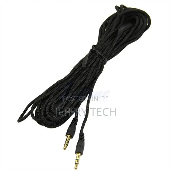 3.5mm Jack Aux Audio Stereo Headphone Extension Cabl Cord 5m