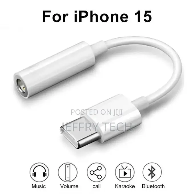 Usb Type C Connector Audio Adapter for Apple iPhone 15 Pro M