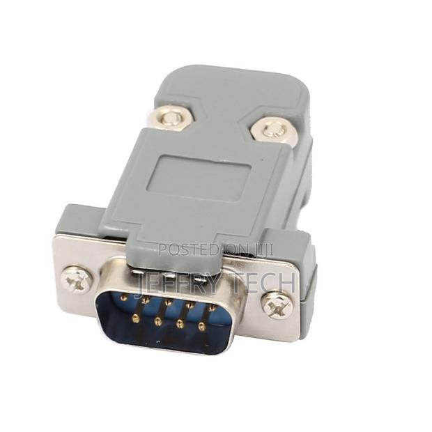 Db9 9-Pin 2 Rows Male Converter Connector Adapter W Kit Cove