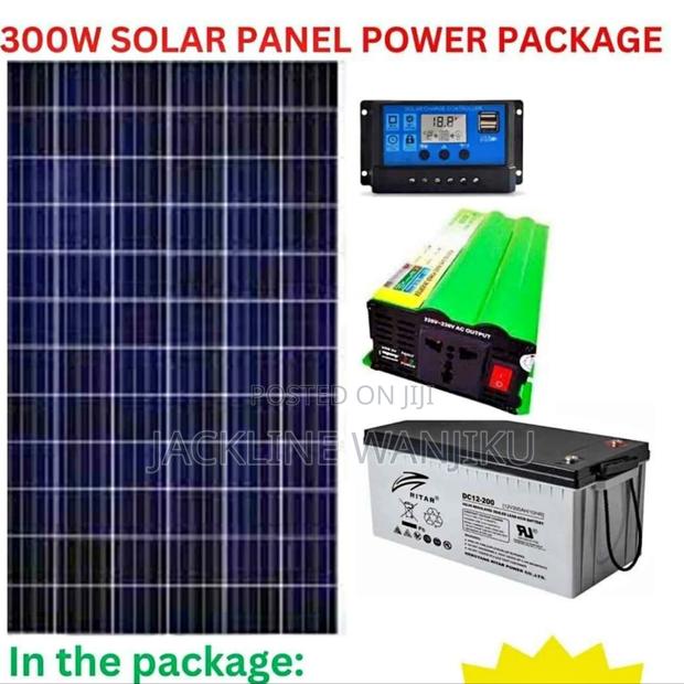 300w Solar Panel Full Kit/Full Kit System 300w 200ah Battery - main view