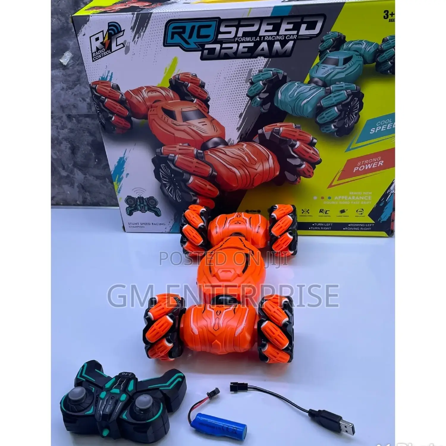 Rechargeable Remote Controlled Stunt Car.