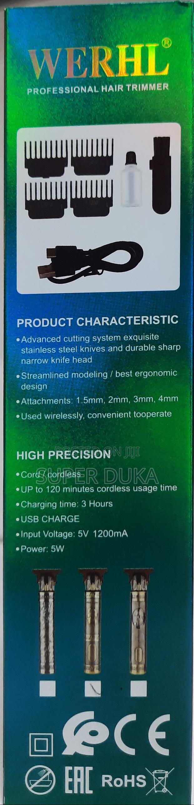 Rechargeable Werhl Professional Hair Trimmer - thumbnail 3