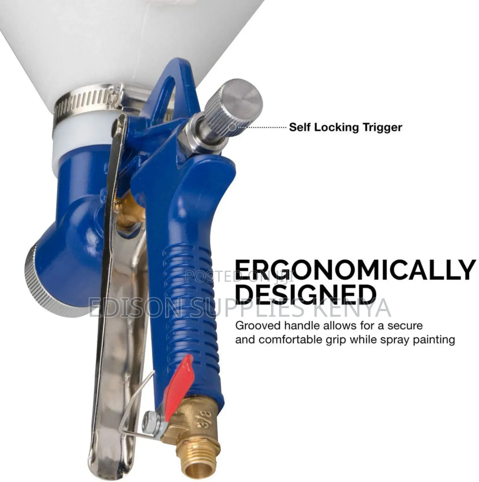 Air Spray Gun 5 Litre Hopper Drywall Ceiling Car Paint Sprayer