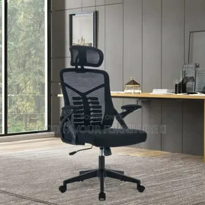 Swivel Adjustable Black Headrest Office Chair Tvx3