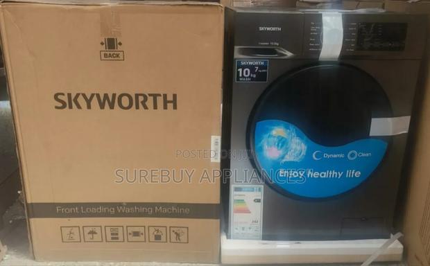 Skyworth Wash Dry 10kg/7kg Front Load Washing Machine - main view