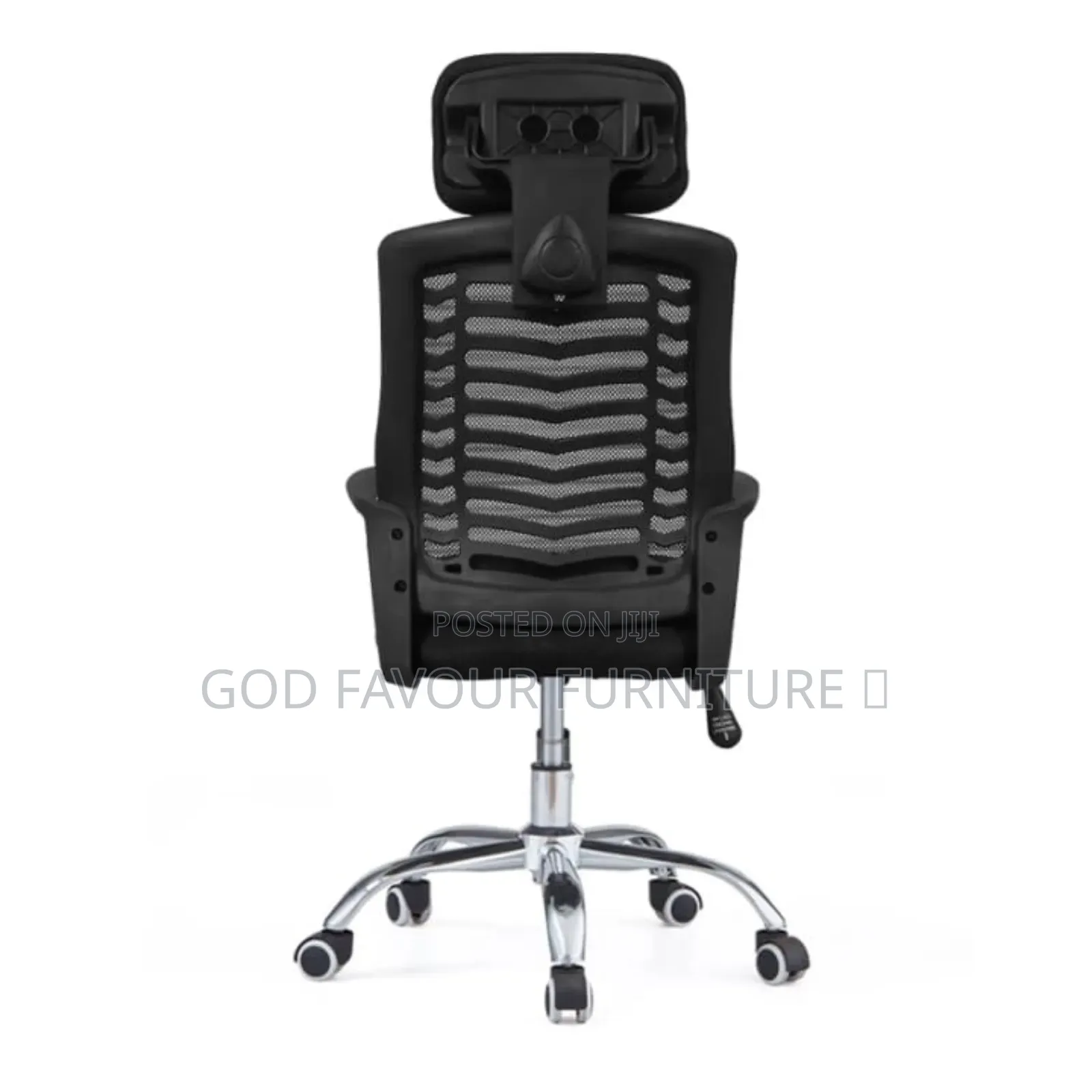 Generic Headrest Black Office Chair Tcd3