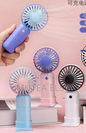 Purple,White Blue Portable Fan