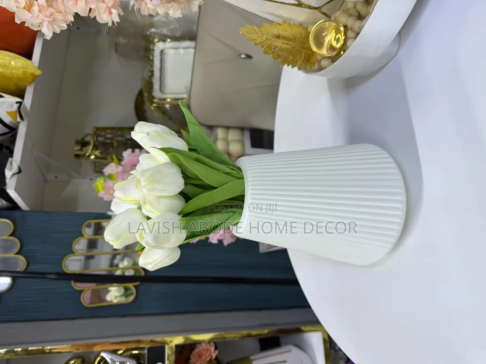 Large Plastic Non Breakable Vases in White