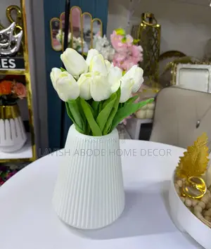 Large Plastic Non Breakable Vases in White