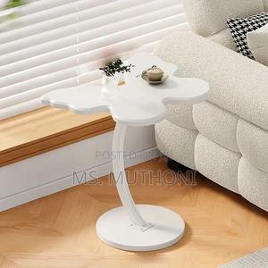 White Modern Butterfly Shaped Side Stool/Table* - thumbnail 2