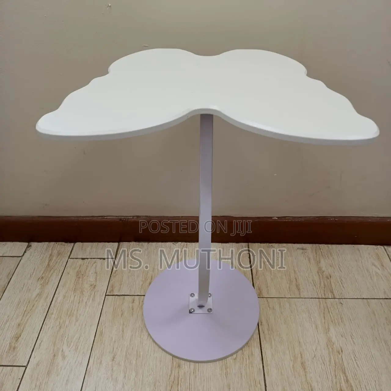 White Modern Butterfly Shaped Side Stool/Table*