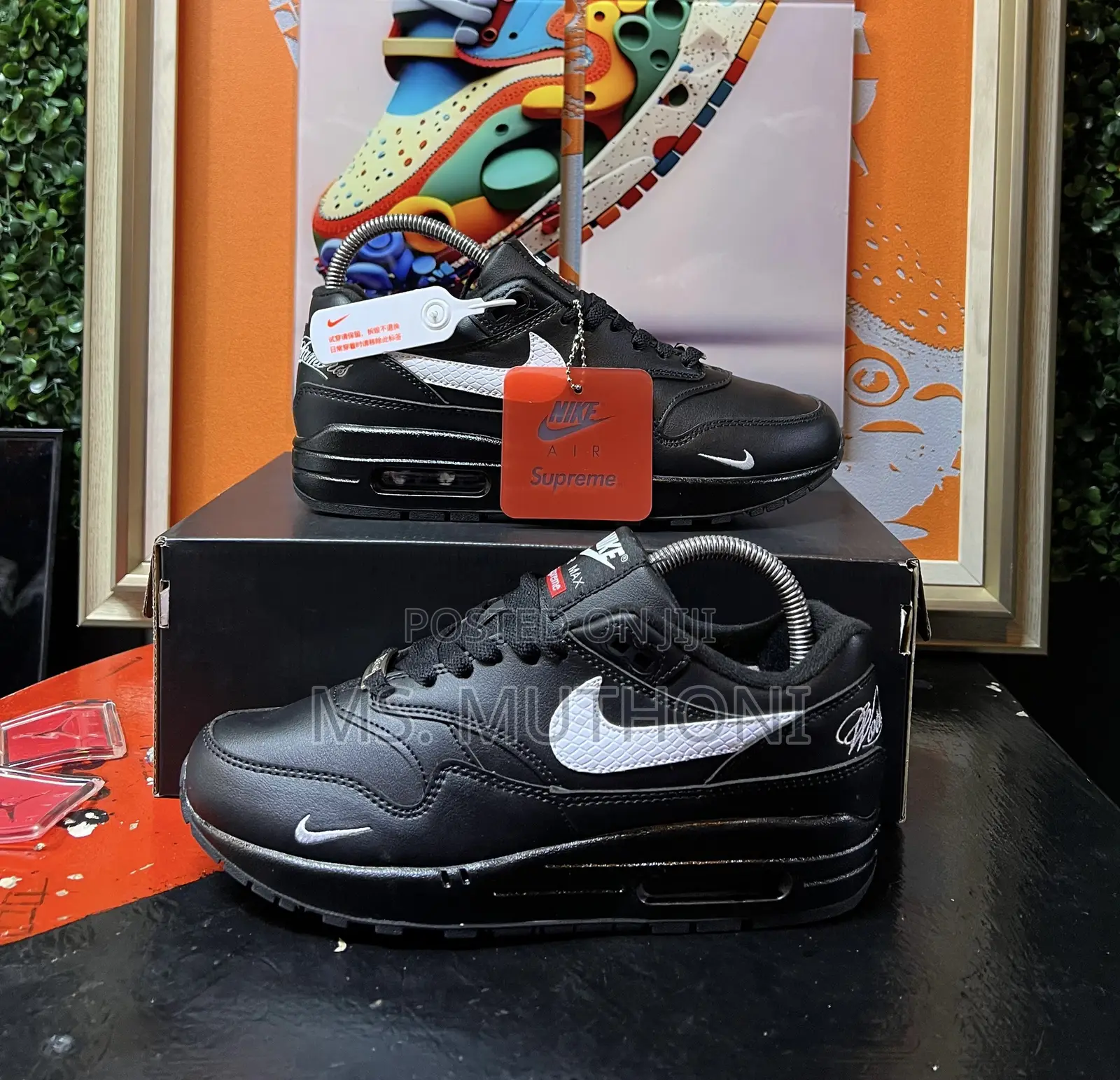 1st Quality Supreme * Nike Air Max 1 “Black” Sizes:37-44