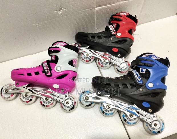 Kids / Adult Rubber Wheels Skate Shoes Sizes 34-42
